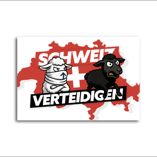 Aufkleber "Schweiz verteidigen!"