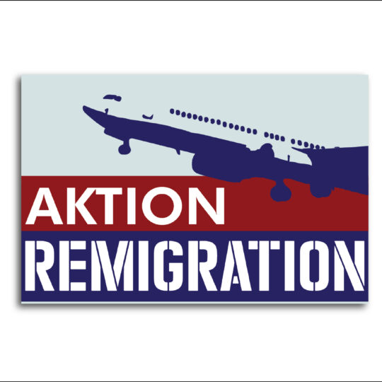 Aufkleber "Aktion Remigration"